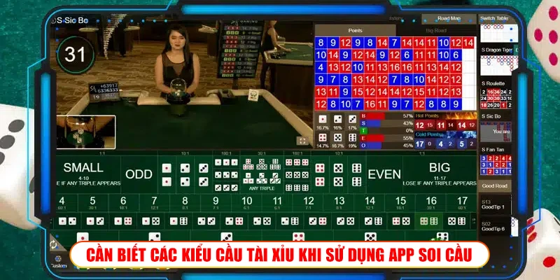 Cần biết các kiểu cầu tài xỉu khi sử dụng app soi cầu